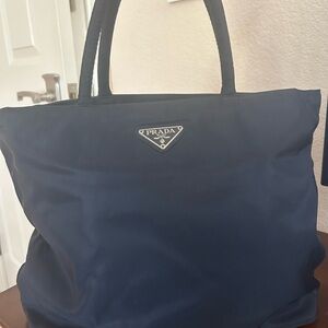 Authentic Prada Blue Nylon Bag